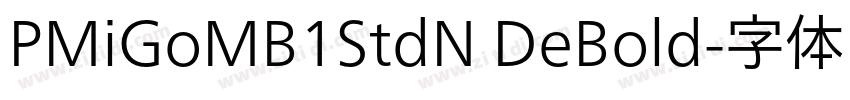 PMiGoMB1StdN DeBold字体转换
